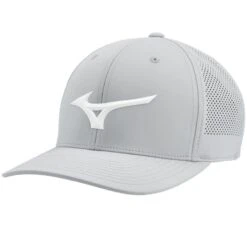 Mizuno Tour Vent Snapback Hat -Callaway Golf Shop 2024 mizuno tour vent snapback hat grey white front itempicture