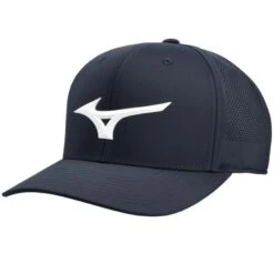 Mizuno Tour Vent Snapback Hat -Callaway Golf Shop 2024 mizuno tour vent snapback hat navy white front itempicture