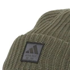Adidas Double Cuff Novelty Beanie 7 Adidas Double Cuff Novelty Beanie -Callaway Golf Shop adidas 2023 double cuff novelty beanie olive strata detail itempicture