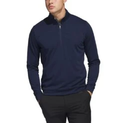 Adidas Elevated Quarter Zip Pullover -Callaway Golf Shop adidas 2023 elevated quarter zip pullover collegiate navy itempicture