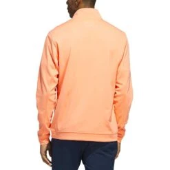 Adidas Elevated Quarter Zip Pullover -Callaway Golf Shop adidas 2023 elevated quarter zip pullover coral fusion back itempicture