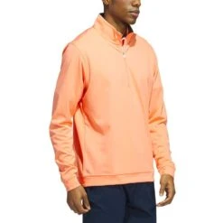 Adidas Elevated Quarter Zip Pullover -Callaway Golf Shop adidas 2023 elevated quarter zip pullover coral fusion walking itempicture