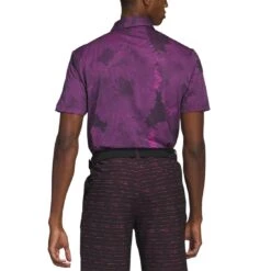 Adidas Flower Mesh Polo -Callaway Golf Shop adidas 2023 flower mesh polo black lucid fuchsia back itempicture