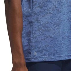 Adidas Textured Jacquard Polo -Callaway Golf Shop adidas 2023 textured jacquard polo blue fusion detail2 itempicture