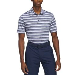 Adidas 2-Color Stripe Polo 8 Adidas 2-Color Stripe Polo -Callaway Golf Shop adidas 2023 two color stripe polo collegiate navy white front itempicture