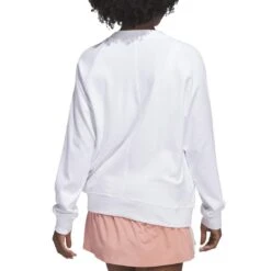 Adidas Women's Made With Nature Sweatshirt -Callaway Golf Shop adidas 2023 womens made with nature sweatshirt white back itempicture
