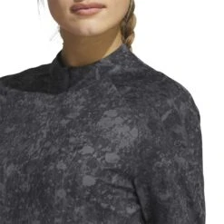 Adidas 2023 Women's Ultimate365 Tour Long Sleeve -Callaway Golf Shop adidas 23 womens ultimate365 tour long sleeve black detail itempicture