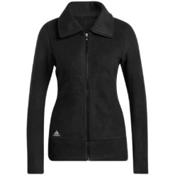 Adidas Women's Polar Fleece Jacket -Callaway Golf Shop adidas fw22 womens polar fleece jacket black hero itempicture