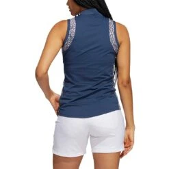 Adidas 2022 Women's Ultimate365 Printed Sleeveless Polo 7 Adidas 2022 Women's Ultimate365 Printed Sleeveless Polo -Callaway Golf Shop adidas fw22 womens ultimate365 printed sleeveless polo crew navy back itempicture