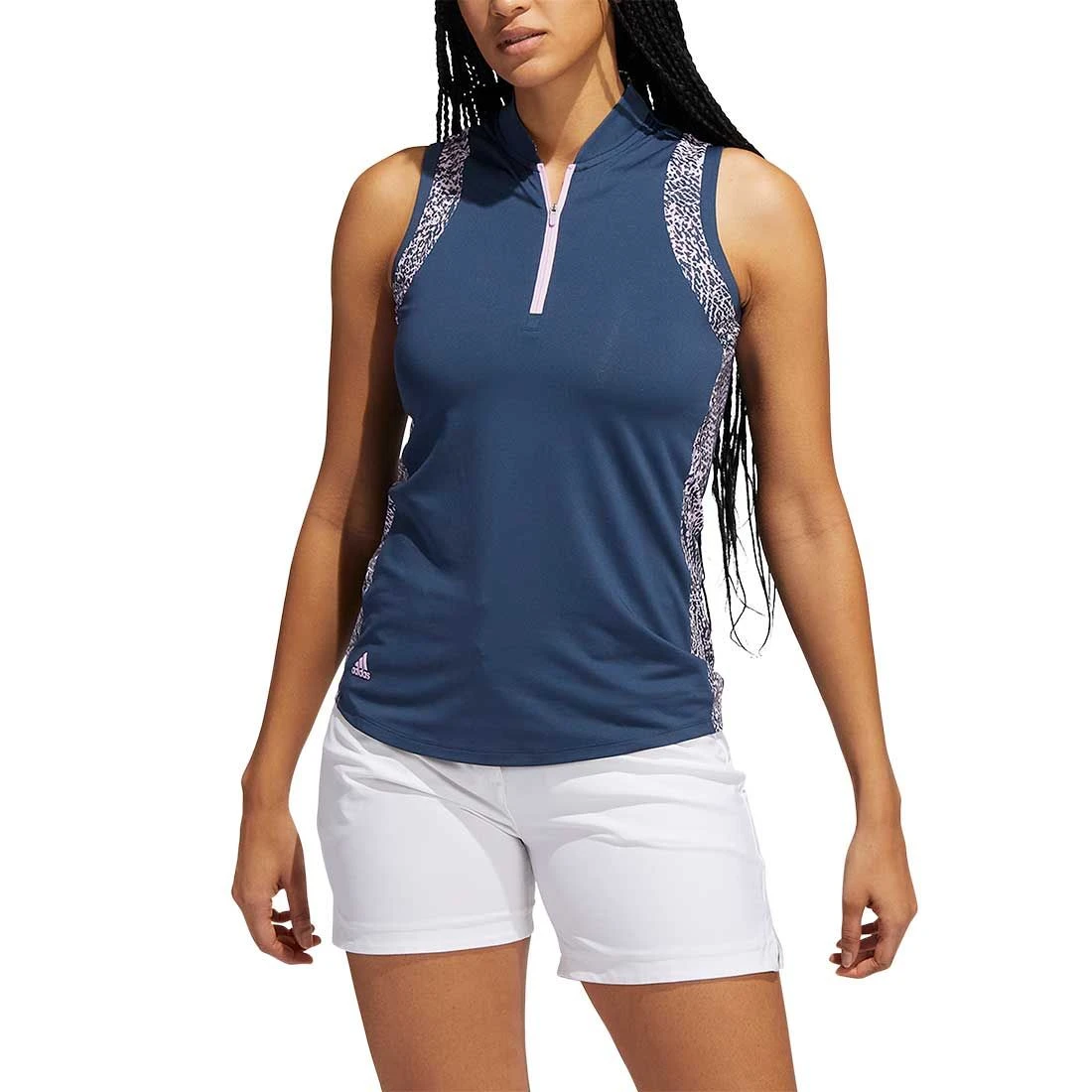 Adidas 2022 Women's Ultimate365 Printed Sleeveless Polo 3 Adidas 2022 Women's Ultimate365 Printed Sleeveless Polo - Image 3