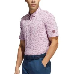 Adidas Go-To Camo Print Polo -Callaway Golf Shop adidas go to camo print polo quiet crimson front itempicture