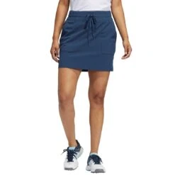 Adidas S21 Women's Go-To 16-inch Skort -Callaway Golf Shop adidas s21 womens go to 16 inch skort crew navy on model itempicture