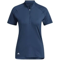 Adidas Women's Short Sleeve Mock Neck Polo -Callaway Golf Shop adidas ss22 womens short sleeve mock neck polo crew navy itempicture