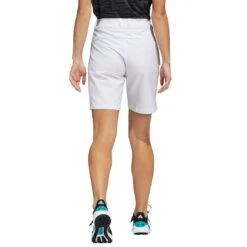 Adidas Women's Solid 7 Inch Shorts -Callaway Golf Shop adidas ss22 womens solid 7 inch shorts white back itempicture