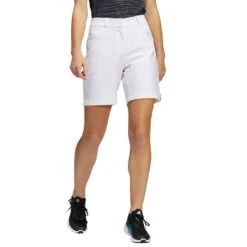 Adidas Women's Solid 7 Inch Shorts -Callaway Golf Shop adidas ss22 womens solid 7 inch shorts white front itempicture