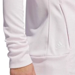Adidas Women's Textured Full Zip Jacket -Callaway Golf Shop adidas ss22 womens textured full zip jacket almost pink detail itempicture