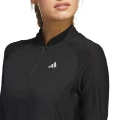 Adidas Women's Long Sleeve Golf Dress -Callaway Golf Shop adidas ss23 womens long sleeve golf dress black detail2 itempicture