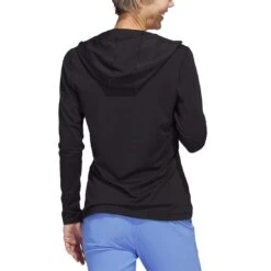 Adidas Women's Performance Hoodie -Callaway Golf Shop adidas ss23 womens performance hoodie black back itempicture