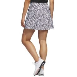 Adidas Women's Printed 16 Inch Skort -Callaway Golf Shop adidas ss23 womens printed 16 inch skort black white back itempicture