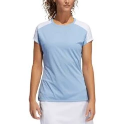 Adidas FW21 Women's Primeblue Heat.RDY Polo -Callaway Golf Shop adidas womens fw21 primeblue heat rdy polo ambient sky itempicture
