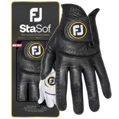 FootJoy StaSof Golf Glove 12 FootJoy StaSof Golf Glove -Callaway Golf Shop footjoy 2023 stasof golf glove black package and glove itempicture