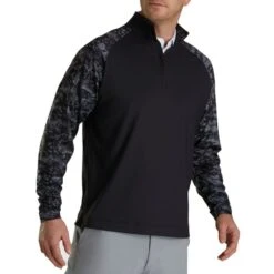 FootJoy Camo Color Block Midlayer -Callaway Golf Shop footjoy camo color block midlayer black itempicture