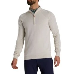 FootJoy Half-Zip Sweater 8 FootJoy Half-Zip Sweater -Callaway Golf Shop footjoy half zip sweater oatmeal itempicture