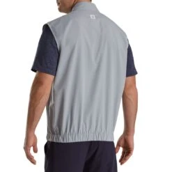 FootJoy Half Zip Windshirt Vest -Callaway Golf Shop footjoy half zip windshirt vest grey back itempicture