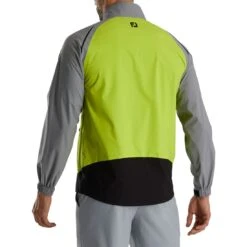 FootJoy Select LS Rain Jacket -Callaway Golf Shop footjoy select ls rain jacket lime grey back itempicture