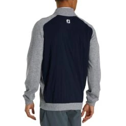 FootJoy Tech Sweater -Callaway Golf Shop footjoy tech sweater navy heather grey back itempicture