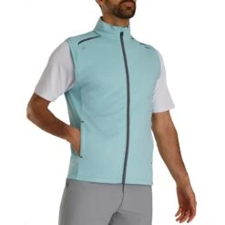 FootJoy ThermoSeries Fleece Back Vest 7 FootJoy ThermoSeries Fleece Back Vest -Callaway Golf Shop footjoy thermoseries fleece back vest seaglass itempicture