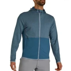 FootJoy ThermoSeries Full Zip Hoodie -Callaway Golf Shop footjoy thermoseries full zip hoodie slate itempicture