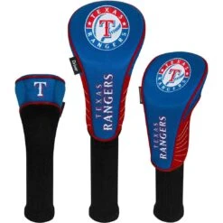 Team Effort MLB Set Of 3 Headcovers 38 Team Effort MLB Set Of 3 Headcovers -Callaway Golf Shop mcarthur sports mlb set of 3 headcovers texas rangers