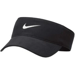 Nike Dri-FIT Ace Visor -Callaway Golf Shop nike 2023 dri fit ace visor black front itempicture