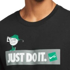 Nike Verbiage Golf Tee -Callaway Golf Shop nike verbiage golf tee black detail front itempicture