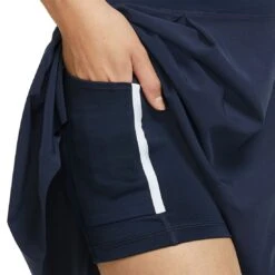 Nike Women's Dri-FIT Long Golf Skort -Callaway Golf Shop nike womens dri fit long golf skort obsidian detail itempicture
