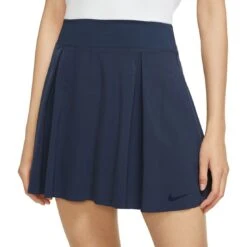 Nike Women's Dri-FIT Long Golf Skort -Callaway Golf Shop nike womens dri fit long golf skort obsidian front itempicture
