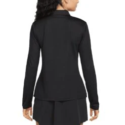 Nike Women's Dri-FIT Victory Long Sleeve Polo -Callaway Golf Shop nike womens dri fit victory long sleeve polo black back itempicture