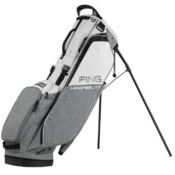 Ping Hoofer Lite Stand Bag -Callaway Golf Shop ping 2023 hoofer lite stand bag heather grey platinum black itempicture