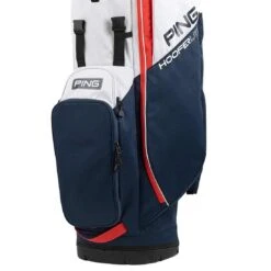 Ping Hoofer Lite Stand Bag -Callaway Golf Shop ping 2023 hoofer lite stand bag navy platinum red detail2 itempicture