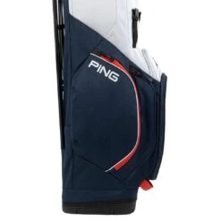 Ping Hoofer Lite Stand Bag -Callaway Golf Shop ping 2023 hoofer lite stand bag navy platinum red detail5 itempicture