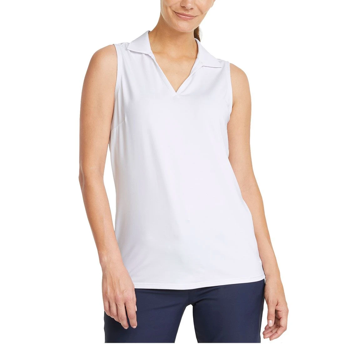 Puma Women's CLOUDSPUN Coast Sleeveless Polo 2 Puma Women's CLOUDSPUN Coast Sleeveless Polo - Image 2