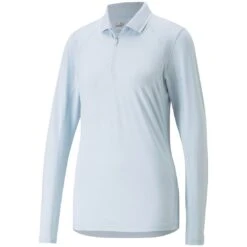 Puma Women's YOU-V Long Sleeve Polo -Callaway Golf Shop puma 2023 womens you v long sleeve polo lucite itempicture