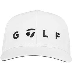 TaylorMade Lifestyle Golf Logo Hat -Callaway Golf Shop taylormade 2022 lifestyle golf logo hat white front itempicture
