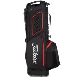 Titleist Hybrid 5 Stand Bag -Callaway Golf Shop titleist 2023 hybrid 5 stand bag black black red back itempicture