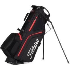 Titleist Hybrid 5 Stand Bag -Callaway Golf Shop titleist 2023 hybrid 5 stand bag black black red hero itempicture