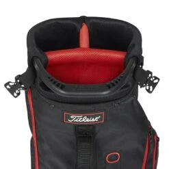 Titleist Premium Carry Bag -Callaway Golf Shop titleist 2023 premium carry bag black black red top itempicture