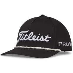 Titleist Tour Rope Hat -Callaway Golf Shop titleist 2023 tour rope hat black white itempicture