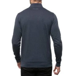 TravisMathew Cloud Quarter Zip 2.0 -Callaway Golf Shop travismathew cloud quarter zip 2 0 heather blue back itempicture