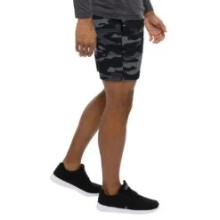 TravisMathew Leader Board Active Shorts -Callaway Golf Shop travismathew leader board active shorts black side itempicture